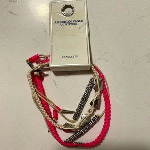 American Eagle Outfitters Bracelets/ Anklets, Pink & White
